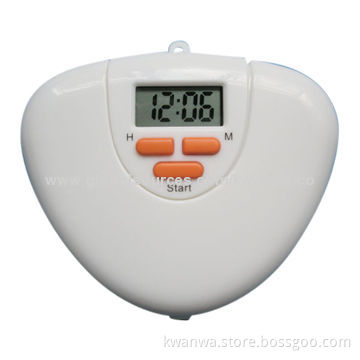 Pillboxes, Can Set Anytime to Countdown within 24 Hours, Made of ABS Material